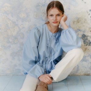 Mango Teens blusa azul